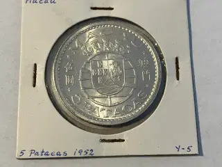 5 Patacas Macau 1952