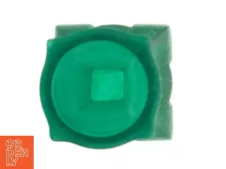 Grøn glasvase (str. 25x5,5 cm)