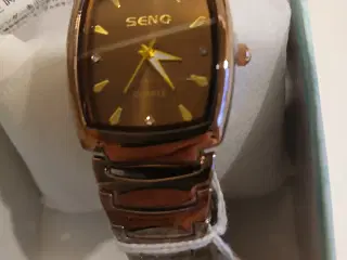 Seno flot kaffegyldent armbånds ur  (B12) + (B13)