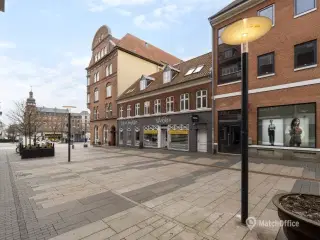 Butikslejemål på en kendt butiksplacering i Fredericia<br>