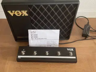 Vox VT20X forstærker med pedal