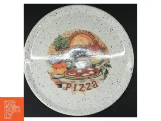 Pizzatallerken med motiv (str. Ø 33 cm)
