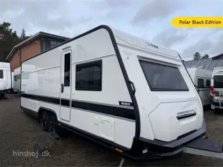 2026 - Polar BQDA 650 Black Edition    Polar vintervogn med en dejlig fritstående dobbeltseng fra Hinshøj Caravan