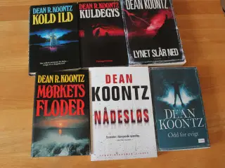  Dean Koontz bog samling 6 stk.