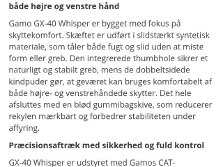 Luftgevær gamo gx40 whisper pcp