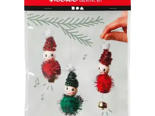 Mini DIY Nisse Kit til Juleophæng - 1 pk