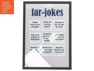 Billedramme med far-jokes fra Dia’lægt (str. 44x32 cm)