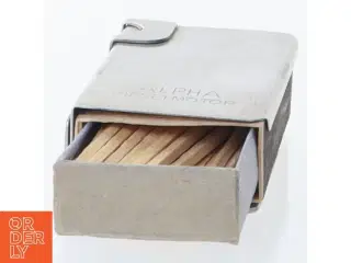 Metaltændstikæskeholder (str. 6 x 4 cm)
