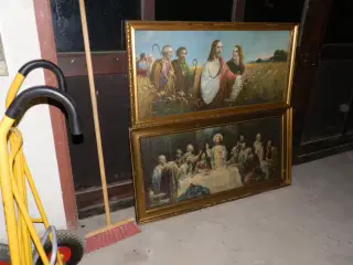 Store billeder af Jesus og disciplene