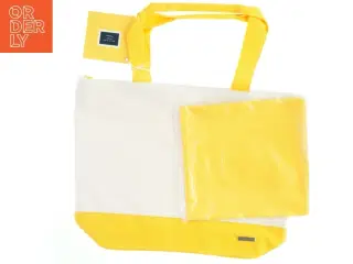 Gul og hvid taske fra Tommy Hilfiger (str. 50x36 cm)
