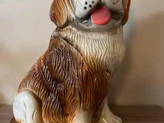 Stor smuk vintage hunde figur fra 50’erne 