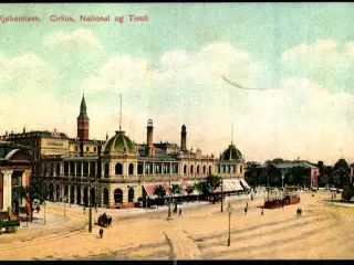 København - Cirkus - National og Tivoli - u/n - Ubrugt