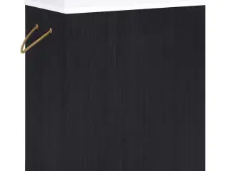 Vasketøjskurv med 1 rum 83 l bambus sort