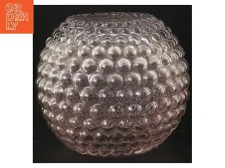 Glas skål med boble-tekstur (str. Ø 17 cm)