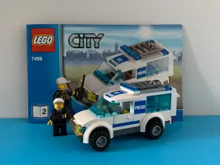 Lego politibil med betjent
