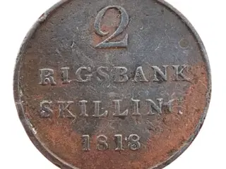 2 Rigsbankskilling 1818