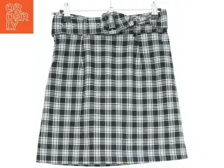 Sort- og hvidternet nederdel fra H&M (str. S)