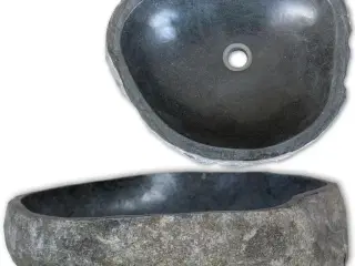 Håndvask 45-53 cm oval flodsten