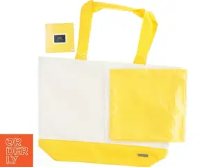 Gul og hvid taske fra Tommy Hilfiger (str. 50x36 cm)