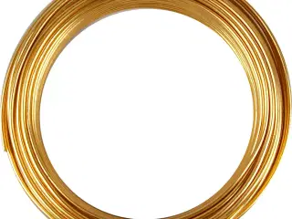 Bonzaitråd, rund, tykkelse 3 mm, guld, 29m/ 1 rl.