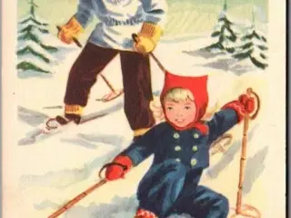 Illa - Glædelig Jul - Stender Serie 554 - Postkort -  Brugt