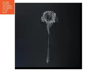 Glasblomst dekoration / vase (str. 35 cm)