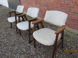 3 stk Erik Kirkegaard Armstole i Palisander