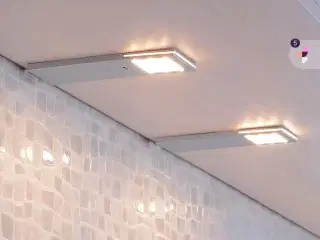 3 stk nye Flat Panel Light Alu (til overskabe)