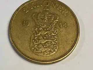 2 kroner Danmark 1954