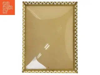 Gylden gammel billederamme (str. 26x20 cm)