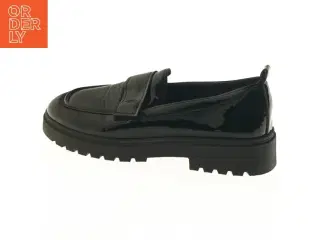 Sorte lak loafers, størrelse 39