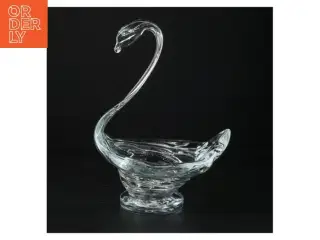 Glas svanefigur (str. 28 x 20 cm)