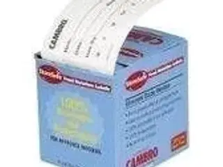 6 stk. Dato klæbemærker 250 stk B76 x D50 mm opløselig Cambro