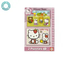 2 puslespil med 20 brikker fra Hello Kitty