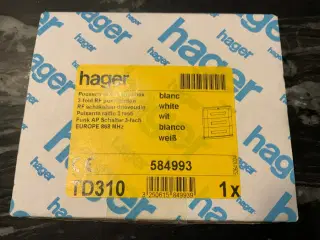 KNX Trådløs tryk 2 stk. hvid - hager