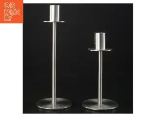 Stål lysestager (str. 16 x 8 cm 22 x 8 cm)