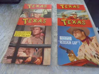 Texas-serien nr. 1, 2, 3 og 4 fra 1962  