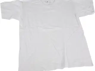 Hvid T-shirt til unge 12-14 år - 100% bomuld