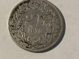2 Francs Switzerland 1878