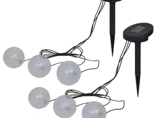 Flydende lamper 6 stk. til dam og pool LED