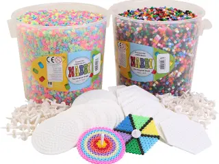 Snurretop startsæt med rørperler, medium, 1 sæt