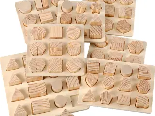 Puslespil, str. 12,5x12,5-19,5x19,5 cm, 7stk./ 1 pk.