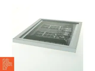 Sort-hvid fotografi i ramme fra Nielsen (str. 21x29,7 cm)