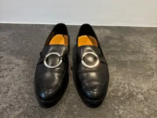 Loafers i skind