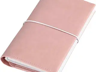 Kalender, str. 10x18x1,5 cm, elastiklukning, rosa, 1 stk.