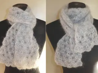 Håndstrikket vintersky tørklæde