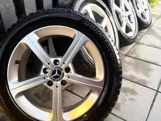 17” 5x112 Originale Mercedes alufælge med Bridgest