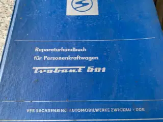 Instruktionsbog til Trabant 601