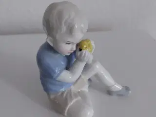 Fajance figur, dreng