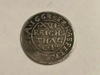 1/16 Reichsthaler 1668 Germany
